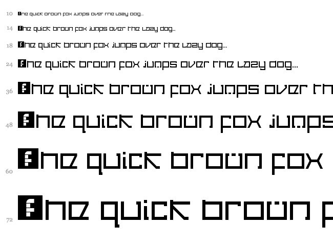 Cancranacancarnaca Redux font waterfall